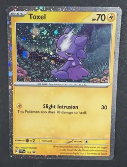 Pokemon TCG Toxel SVP 119 Cosmos Holo w SWIRL NM/M - Image 1