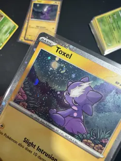 Pokemon TCG Toxel SVP 119 Cosmos Holo w SWIRL NM/M - Image 2