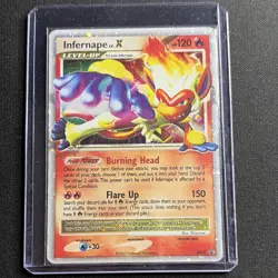 Pokemon Infernape LV.X Diamond & Pearl Rare Level Up Holo Fire DP10 2007 - Image 1