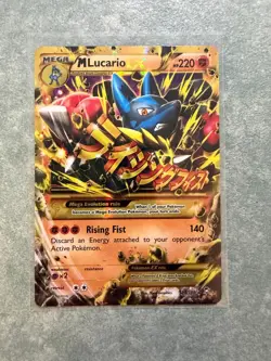 M Lucario ex 113/111 XY Furious Fists Secret Rare Full Art Holo Pokemon TCG LP - Image 1