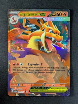 2026 Pokemon MEGA CHARIZARD Y EX #022/217 Ascended Heroes Holo Double Rare ENG - Image 1