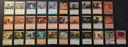 MTG Sliver Lot Of 31 Great For EDH Horned Sliver, Root Sliver, & Many More! - Image 1