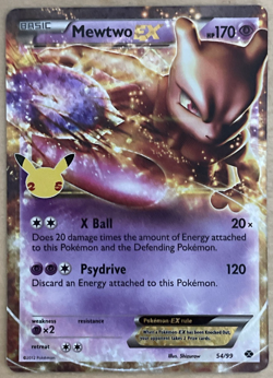 Pokemon Celebrations "Mewtwo EX" 54/99 / Classic Collection / Near Mint - Image 1