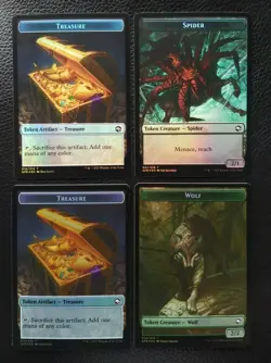 MTG Adventures in the Forgotten Realms DoubleSided Foil Planeswalker Tokens NM/M - Image 2