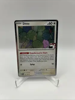 Ditto 132/165 Cosmos Holo Prize Pack Stamped Series 6 Pokemon TCG 151 Mew - Image 1