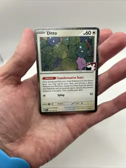 Ditto 132/165 Cosmos Holo Prize Pack Stamped Series 6 Pokemon TCG 151 Mew - Image 3