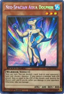 Neo-Spacian Aqua Dolphin (SGX4-ENA07) - Secret Rare - 1st Edition - Image 1