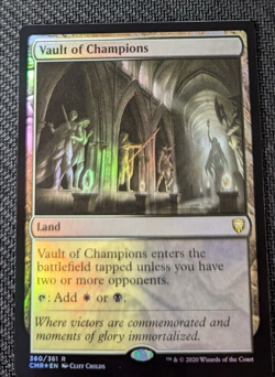 MTG Vault of Champions FOIL Commander Legends EDH Non-Basic Land NM/M - Image 1