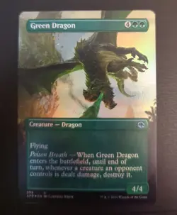 MTG Green Dragon Borderless FOIL Adventures in the Forgotten Realms NM/M - Image 1