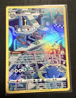 Pokemon TCG Magnezone Holo Rare Card Crown Zenith: Galarian Gallery GG18/GG70 - Image 1