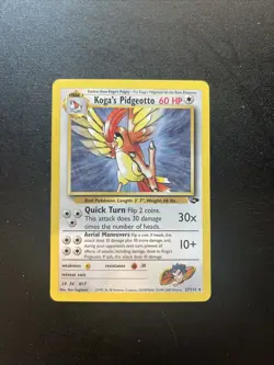 Pokemon Card TCG - 2000 Koga's Pidgeotto - 27/132 Gym Challenge Rare - Image 1