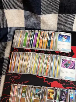 Lot Of Pokemon Cards From Ascended Heroes Budew, Mario, Carbink, Holos & Commons - Image 4