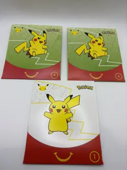 Pokemon Cards 25th Anniversary McDonald's Happy Meal Packs lot of 3 - Image 1