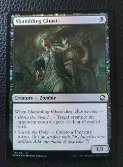 MTG Shambling Ghast Forgotten Realms 119/281 FOIL NM/M Pack Fresh - Image 1