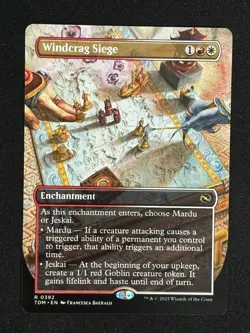 1x MTG Windcrag Siege (Borderless) - Tarkir: Dragonstorm (TDM) #392 - Magic - Image 1
