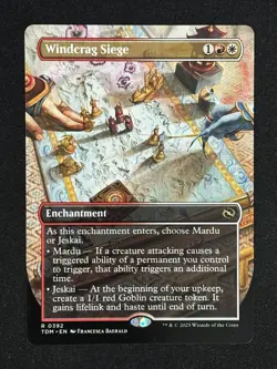 1x MTG Windcrag Siege (Borderless) - Tarkir: Dragonstorm (TDM) #392 - Magic - Image 3