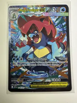 Pokemon Mega Feraligatr EX & Mega Hawlucha EX Holo Card Lot - 2 Cards - Image 1
