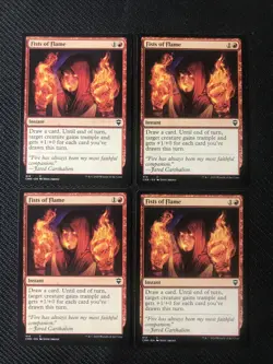 MTG Fists Of Flame X4 Commander Legends NM/M - Image 1