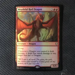 MTG Wrathful Red Dragon FOIL Commander Legends: Baldur's Gate NM/M Pack Fresh - Image 1