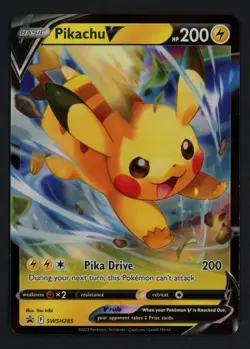 Pikachu V SWSH285 SWSH: Sword & Shield Promo Pokemon TCG - Image 1