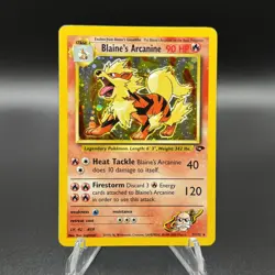 Pokemon TCG - Blaine's Arcanine 1/132 Holo - Gym Challenge - Image 1