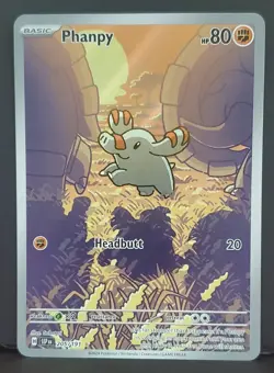 Phanpy 205/191 Illustration Rare SV: Surging Sparks Pokemon TCG NM - Image 1