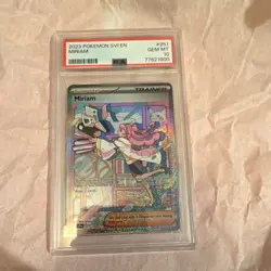Pokemon Miriam 251/198 SV01: Scarlet & Violet Full Art Holo PSA 10 - Image 1