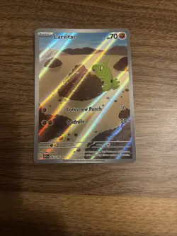 Pokemon TCG - Larvitar - 203/197 Obsidian Flames - Illustration Rare Full Art - Image 2