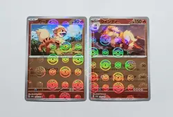 (ERRORS) Arcanine Growlithe Reverse Holo Poke Ball Japanese 151 sv2a Pokemon TCG - Image 2