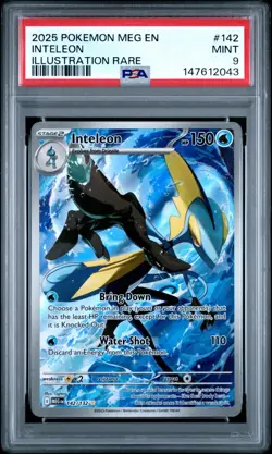 POKEMON MEG EN-MEGA EVOLUTION # 142 INTELEON ILLUSTRATION RARE PSA 9-147612043 - Image 1