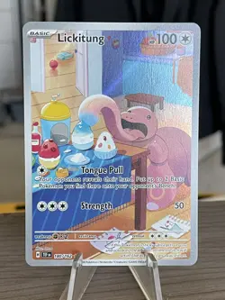 Pokemon Lickitung 180/162 Sv05: Temporal Forces Holo Illustration Rare NM - Image 1