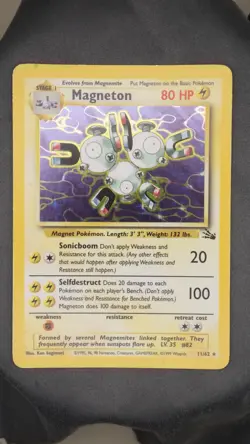 Magneton 11/62 - Fossil Set - DMG - Holo - Pokemon TCG - Vintage 1999 - Image 1