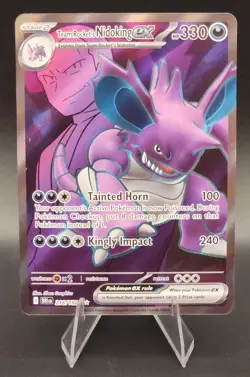💎 | Team Rocket’s Nidoking ex 216/182 SV10 Destined Rivals Pokemon TCG - Image 1