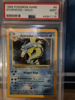 Pokemon Gyarados Holo Base Set 1999 PSA 9 Holo Rare 6/102 Wizards of the Coast - Image 1