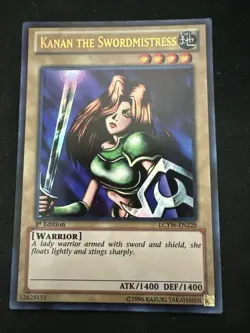 3x Yugioh Kanan The Swordmistress LCYW-EN228 Ultra Rare 1st Ed LP - Image 2