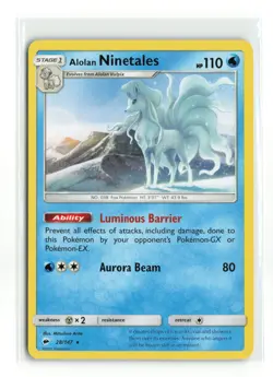 ALOLAN NINETALES 28/147 BURNING SHADOWS NON HOLO POKEMON TCG LP - Image 1