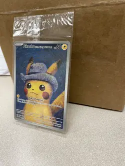 PIKACHU VAN GOGH WITH GREY FELT HAT SVP EN 085 PROMO POKEMON CARD-SEALED - Image 2