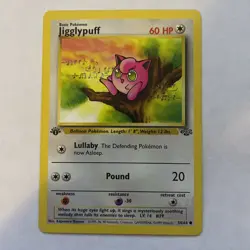 Jigglypuff Jungle 54/64 1st Edition Jungle Card 1999 Vintage LP - Image 1