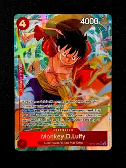 Monkey D Luffy OP12-015 SR Alternate Art English One Piece Card Game - Image 1