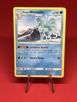 Pokemon TCG Alolan Ninetales Burning Shadows 28/147 Regular Rare - Image 1
