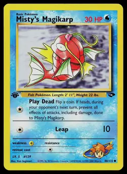 Pokemon Card - Misty's Magikarp 1st Edition Gym Challenge 88/132 Common - Image 1