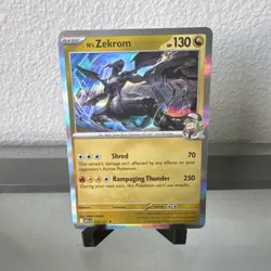 Pokemon N's Zekrom Holo Card Basic 130 HP 70 250 ARK 155/217 - Image 1
