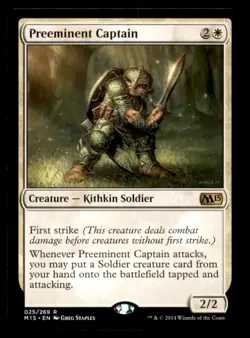 Preeminent Captain LP Light Play Magic 2015 MTG [7689] - Image 1