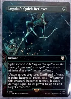 Legolas's Quick Reflexes Foil (Borderless) Lord of the Rings - MTG RARE - Image 1