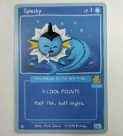Pokepu Spleshy (Vaporeon) 2025 Cool Club Collection Mick Junco Pokemon Fan Art - Image 1