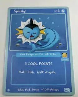 Pokepu Spleshy (Vaporeon) 2025 Cool Club Collection Mick Junco Pokemon Fan Art - Image 2