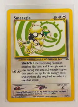 Pokemon TCG - SMEARGLE - 30/75 - RARE - UNLIMITED - NEO DISCOVERY (2001) - LP - Image 1