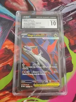 CGC 10 Gem Mint Pokemon Mega Latias ex 163/132 Secret Rare| Mega Evolution Holo - Image 1