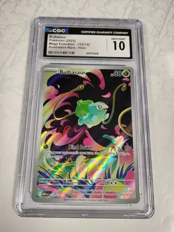 Pokemon Bulbasaur (2025) Mega Evolution 133/132 CGC 10 - Image 1