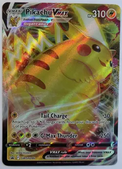 Pokemon TCG SWSH286 Pikachu VMAX Black Star Promo Crown Zenith - Image 1